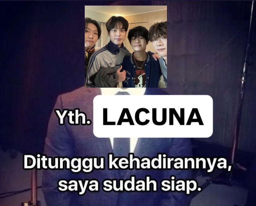 callskive's tweet photo. apakah sudah ada berita LACUNA AKAN MENGINJAKAN KAKI DI JAKARTA?
belum #minLACUNAmin https://t.co/QnxDIFtzvY