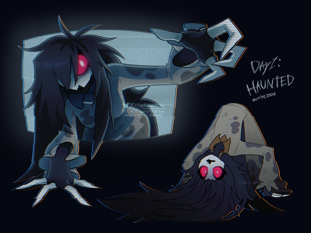 ga1axychan's tweet photo. Day 1: Haunted📺  #IMPtober

#HelluvaBoss‌ #HelluvaBoss‌Fanart #octavia https://t.co/vVPZfyZv5j