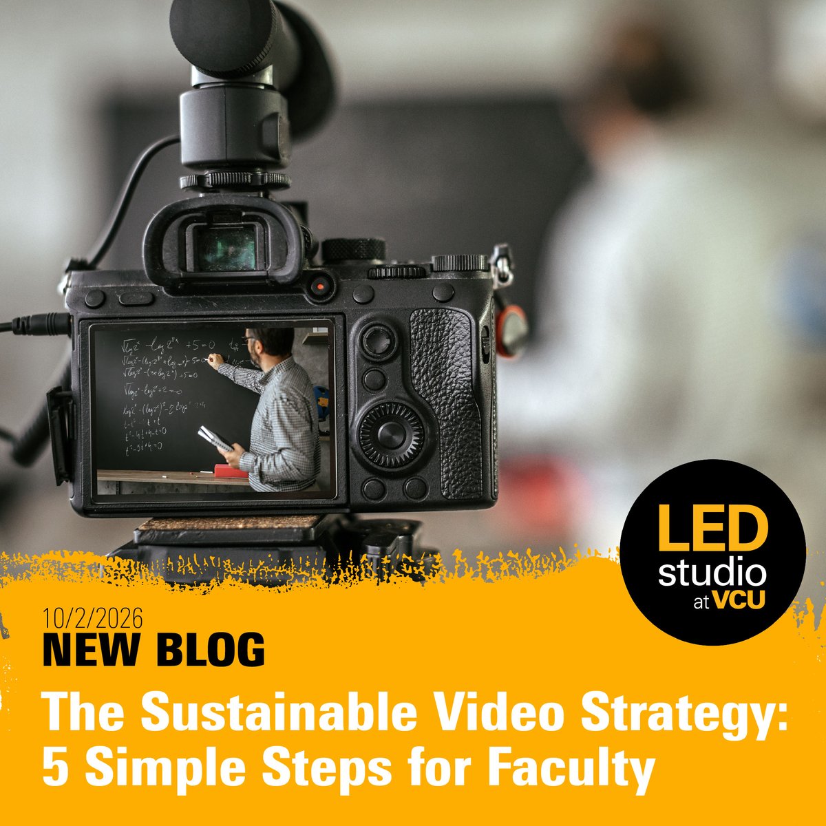 VCU_LEDstudio's tweet photo. Learn five simple strategies for creating purposeful, reusable, and engaging videos that support student learning without adding unnecessary production work.
Read more: https://t.co/zQQOAIXFNk
#TeachingAndLearning #InstructionalDesign #FacultyResources #LEDstudio https://t.co/dzFTWErweM