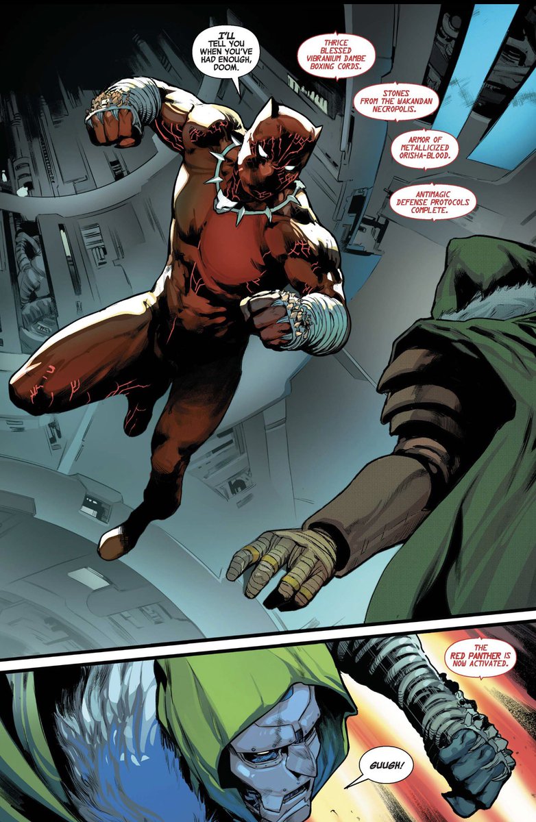 NYtellem's tweet photo. Before another Black Panther and Namor Doomed issue comes out.

Ima need writers: Ethan S.Parker &amp; Griffin Sheridan, 

to do their research on T’Challa and come to the understanding that fighting Doom, Mephesto, and Demons is nothing new to T’Challa the Black Panther! https://t.co/wg2xfV7nVm