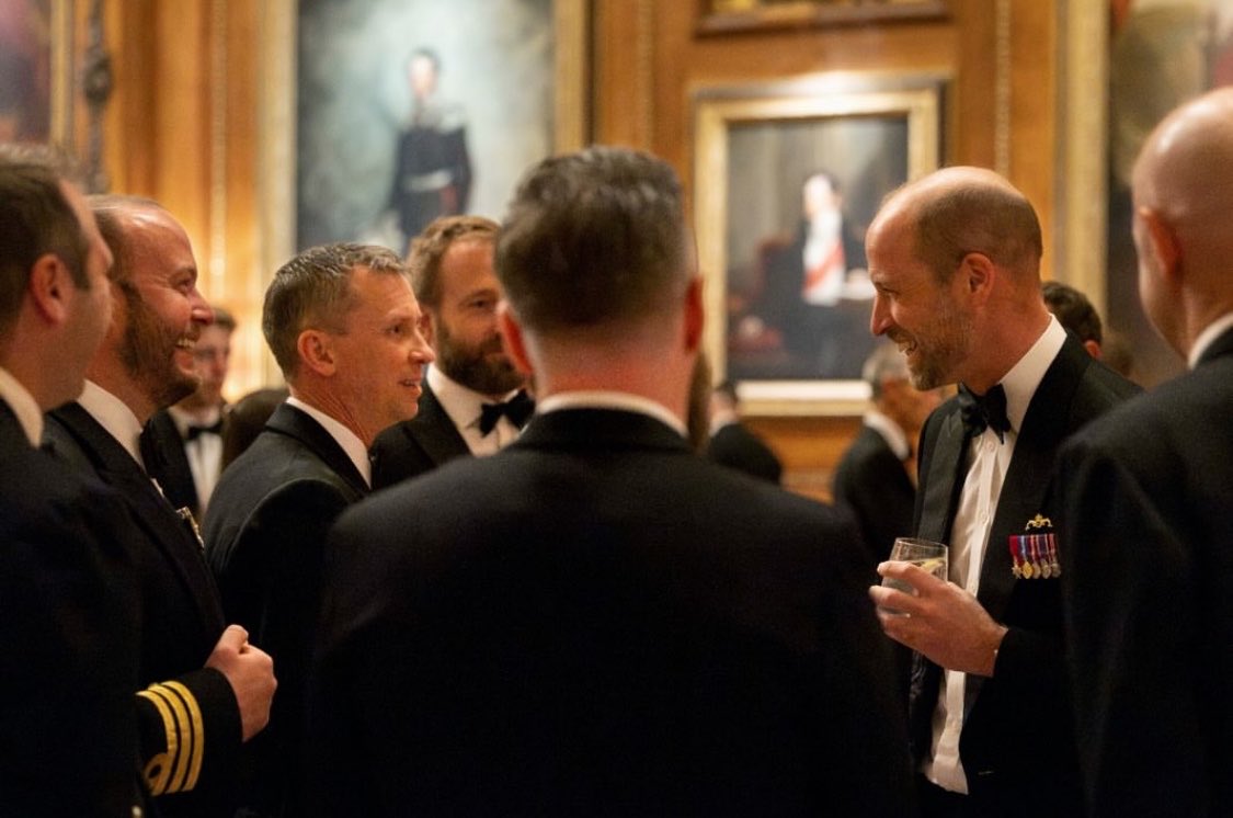 ChristinsQueens's tweet photo. “Bringing together serving submariners and veterans for a memorable evening at Windsor this week to celebrate a remarkable milestone in the history of the Silent Service.”

📸 Prince and Princess of Wales https://t.co/NHJilwXPW0