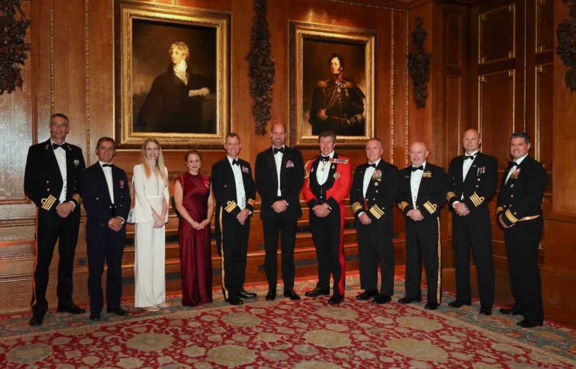ChristinsQueens's tweet photo. “Bringing together serving submariners and veterans for a memorable evening at Windsor this week to celebrate a remarkable milestone in the history of the Silent Service.”

📸 Prince and Princess of Wales https://t.co/NHJilwXPW0