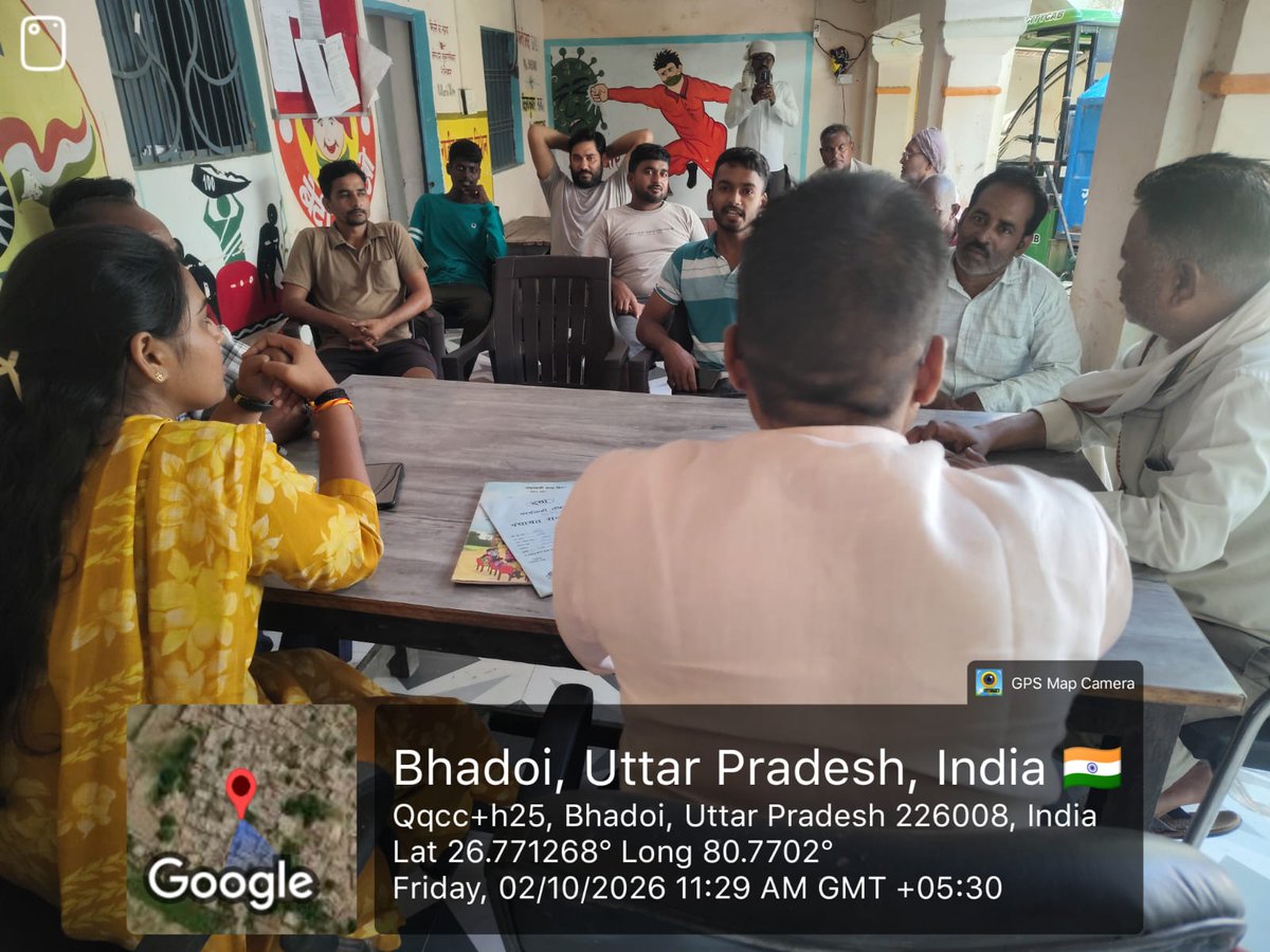 uppanchayatiraj's tweet photo. जन योजना अभियान के तहत भदोई ग्राम पंचायत, विकासखंड सरोजनी नगर, जनपद लखनऊ में ग्राम सभा का आयोजन किया गया। ग्राम सभा में स्थानीय जरूरतों पर संवाद, विकास की प्राथमिकताओं पर मंथन किया गया।
#JanYojanaAbhiyan #ReformUtsav #UPPanchayatiraj https://t.co/ODsDEj7M7R