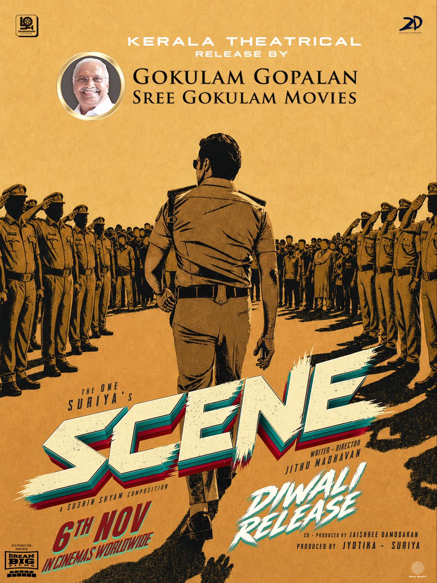 ZhagaramOffl's tweet photo. Kerala is all set for the #SCENE! 🔥

Kerala theatrical release by @GokulamMovies💥

In Cinemas worldwide from Nov 6!

@Suriya_offl @jithumadavan #Jyotika #NazriyaFahadh #Naslen @sushintdt @Ashwini90372999 @masharhamsa_ @_VishnuGovind @ChethanDsouza @Dravid_Selvam @rajpriyan007 @SureshMathiyal2 @kabilanchelliah @rajsekarpandian @2D_ENTPVTLTD @SonyMusicSouth @SceneTheMovie @GokulamGopalan #BaijuGopalan #VCPraveen #Krishnamoorthy @sgmproduction @DreamBig_film_s @jsujithnair @pro_sabari