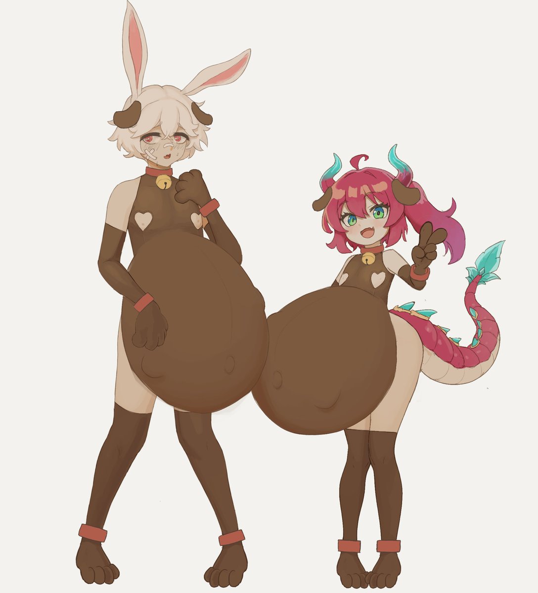 SubKitsunics's tweet photo. Preggy Oliver and Zhao https://t.co/VdNjyIrict