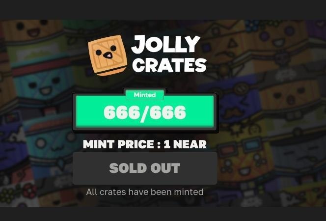 JollyCrates's tweet photo. THE LAST CRATE IS MINTED OUT 🎁 

666 Jolly Crates.
666 lucky holders.
666 seconds. 

Big congrats to everyone who secured one 🥳 https://t.co/1xu5XYiPeA