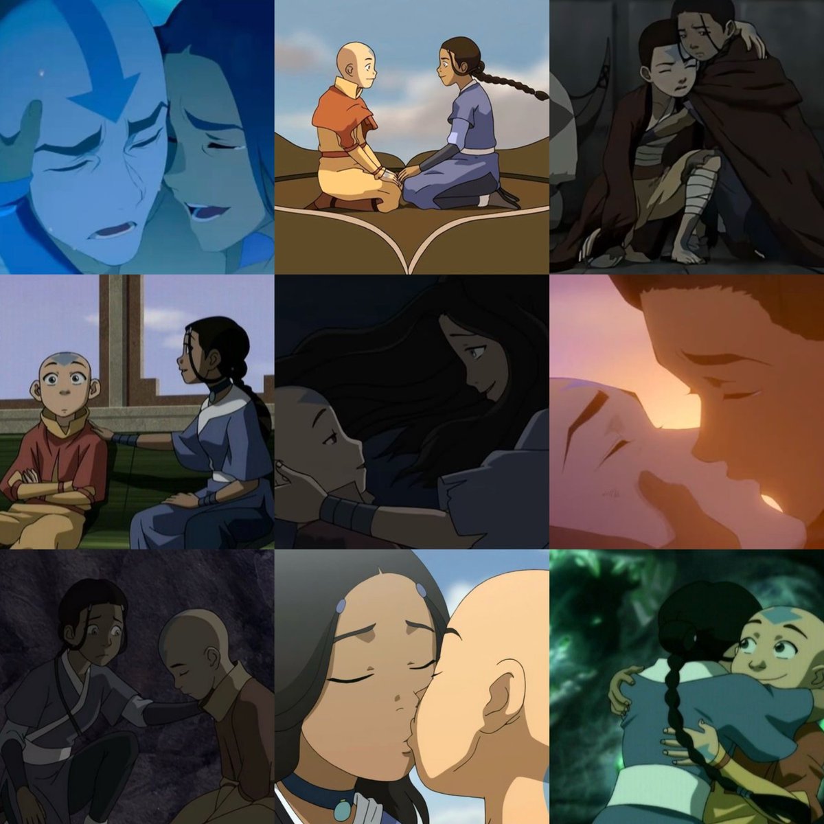 puppyochaco's tweet photo. "Why is aang so attached to katara?" You mean why are they so attached to each other. https://t.co/rbjVnl8vtS