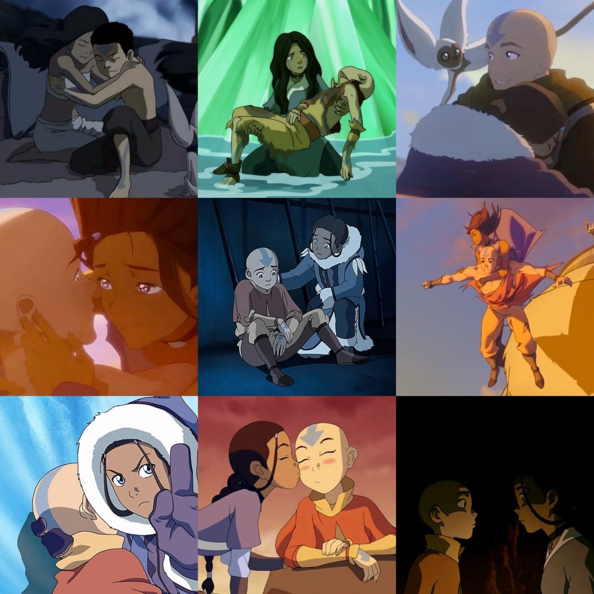 puppyochaco's tweet photo. "Why is aang so attached to katara?" You mean why are they so attached to each other. https://t.co/rbjVnl8vtS