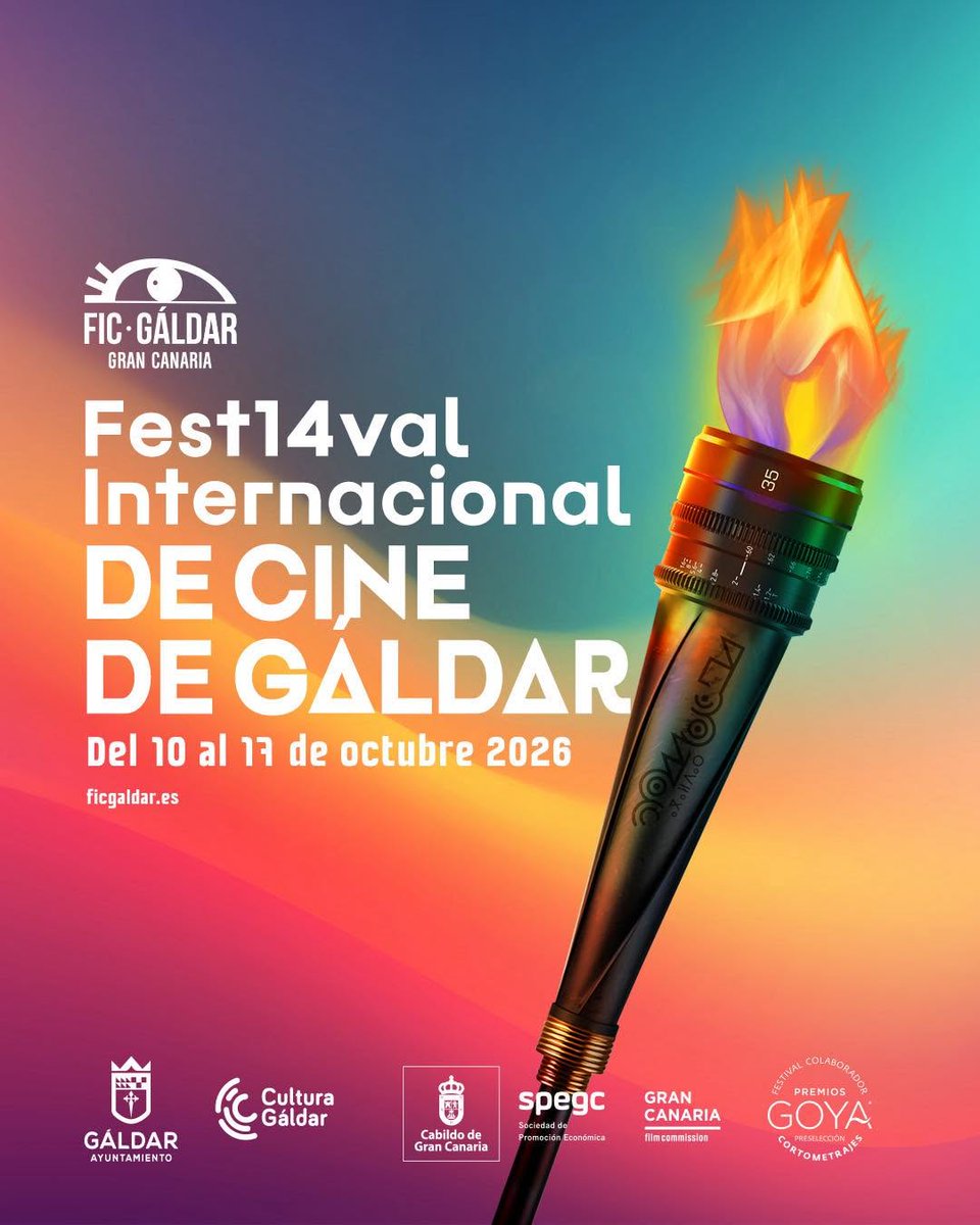 SPEGC's tweet photo. Desde la Sociedad de Promoción Económica de Gran Canaria (SPEGC) reafirmamos nuestro compromiso con la consolidación del sector audiovisual en la isla patrocinando una nueva edición del Festival Internacional de Cine de Gáldar🎬

📅 Hoy se ha presentado el programa de esta gran cita, que se celebrará del 10 al 17 de octubre bajo el lema ‘Cine y deporte: un diálogo épico’, una temática que protagonizará también la retrospectiva de este año🎥

🗣️Además de nuestro patrocinio, desde la SPEGC y a través de nuestra iniciativa Gran Canaria Film Commission, impulsamos el martes 13 de octubre la mesa redonda 'Oportunidades profesionales y empresariales en el sector audiovisual en Gran Canaria'. En ella, intervendrá el director gerente de la SPEGC, Cosme García Falcón, junto a varios profesionales del secto abordando el crecimiento de la industria, la producción cinematográfica en la isla y las posibilidades para profesionales, empresas y nuevos talentos.

🏆 ¡Una edición que da un importante salto! El FIC Gáldar se estrena como festival calificador de los Premios Fugaz, una nueva distinción que se suma a la que ya ostenta como preseleccionador de los Premios Goya.

ℹ️ ¡No te pierdas esta gran cita con el talento y la creatividad audiovisual en el norte de nuestra isla! Conoce toda la programación y las proyecciones en  https://t.co/bw62n6U6Qo.