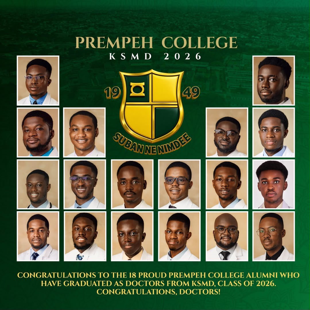 AmanAdehyeKNUST's tweet photo. 🔰🔰🔰🔰🔰🔰🔰🔰🔰🔰
Prempeh College proudly produces yet another generation of brilliant minds who have answered the call to heal, serve and lead.

Congratulations, Seniors💚💛💚

AMANFOƆ!!!! https://t.co/tDEtl0inYv