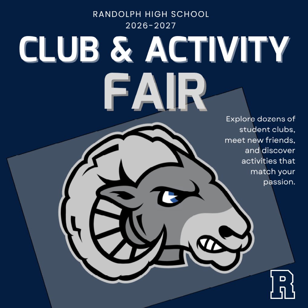 RandolphSchools's tweet photo. A New Year of Ram Pride 🐏
Robotics, drama, service clubs and more! RHS students explored dozens of groups at the Club &amp; Activity Fair and found new ways to get involved. 💙
#RandolphRams #RamPride #RHSClubs https://t.co/idMGma9ix9
