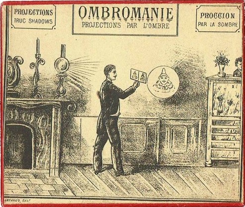 RealPreCinema's tweet photo. 1820
OMBRASCOPES AND WHITE SHADOWS
The Ombrascope falls within a multitude of Victorian pre cinema optical toys closely related to Shadow Puppetry. 

So much so they could be kissing cousins.
Image the François Binétruy Collection. In the early 1800s, such devices were typically used in domestic settings or small gatherings to cast Silhouettes or shadow figures onto a surface, often using candlelight or early oil lamps. 

They were part of the broader fascination with optics and visual effects during the Regency period, aligning with the development of other pre cinematic technologies. 

For example, Shadow Plays or ‘ombres chinoises’ (Chinese shadows) were popular in Europe, and an Ombrascope might have been a specific tool or toy marketed for creating very similar effects, possibly involving cutout figures or translucent cards.