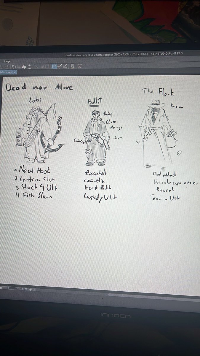 PETRICHOR_VI's tweet photo. Fast little concepts for the fanmade deadlock character concepts im working on 
I loooove #deadlock https://t.co/WNKlDXtzxo