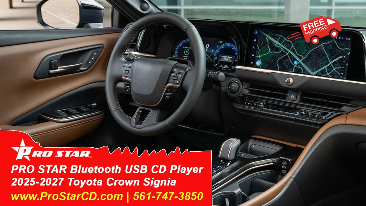 autopartstoys's tweet photo. Bring your physical album collection to your 2025–2027 Toyota Crown Signia with PRO STAR! Seamless USB/Bluetooth plug &amp; play.

🚚 FREE Shipping
📞 561-747-3850

#ToyotaCrown #CarAudio #ProStarCD #LuxuryCarsUSA #CarUpgrades https://t.co/Fs3CzZVZoZ