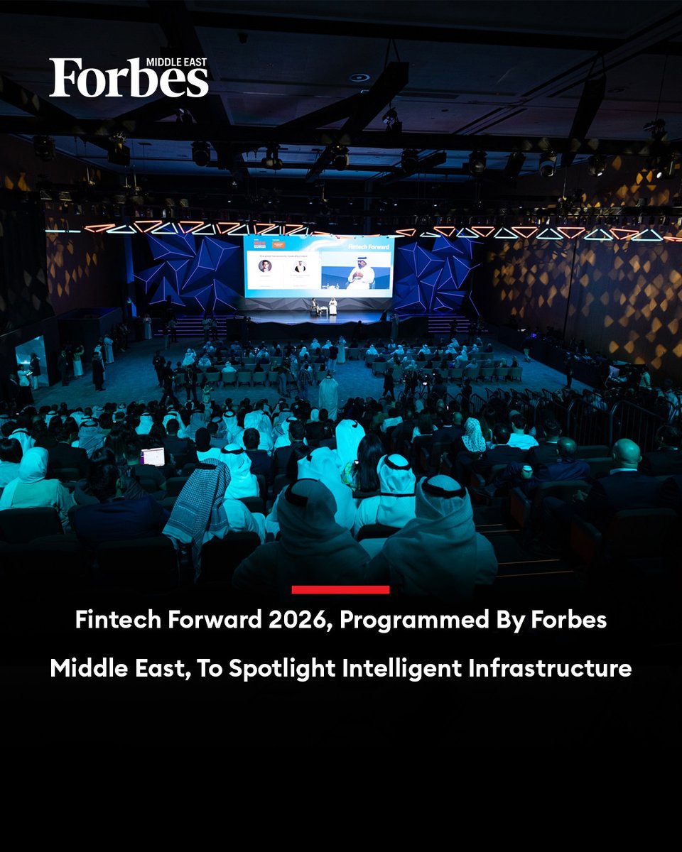Forbes_MENA_'s tweet photo. The agenda for Fintech Forward 2026, programmed by Forbes Middle East, has been unveiled. Taking place in Bahrain on October 7–8 under the theme “Finance in the Age of Intelligent Infrastructure,” the forum will explore AI, payments, stablecoins, tokenisation, open banking, digital identity, and the future of financial services.

For more details: https://t.co/zEfgufXXsZ