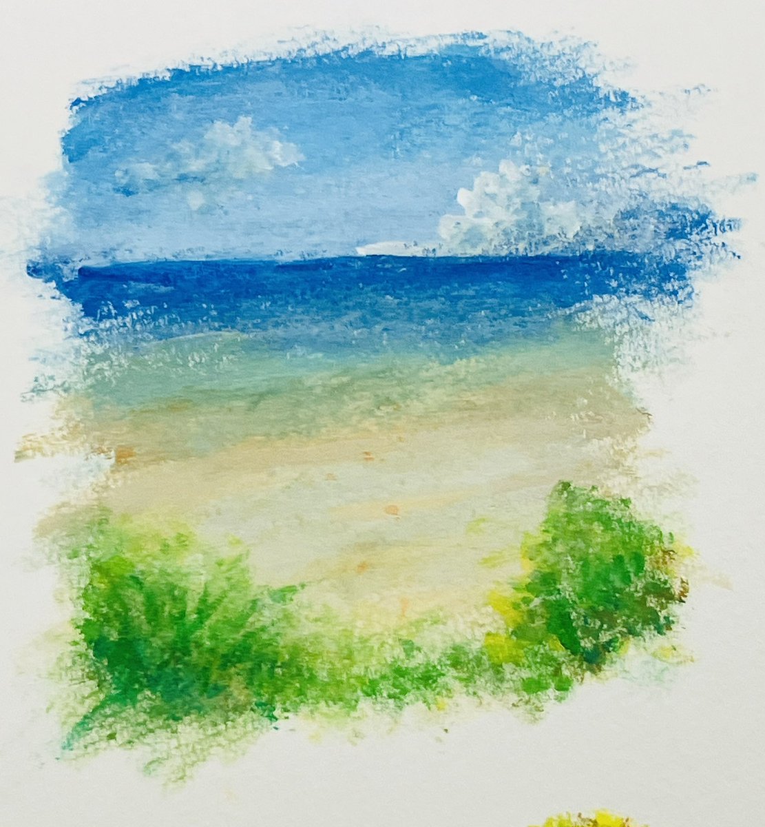 Sirasubimi's tweet photo. 今日は少し時間があったのでアクリル絵の具を。
難しい… https://t.co/gW8XaqoIb2