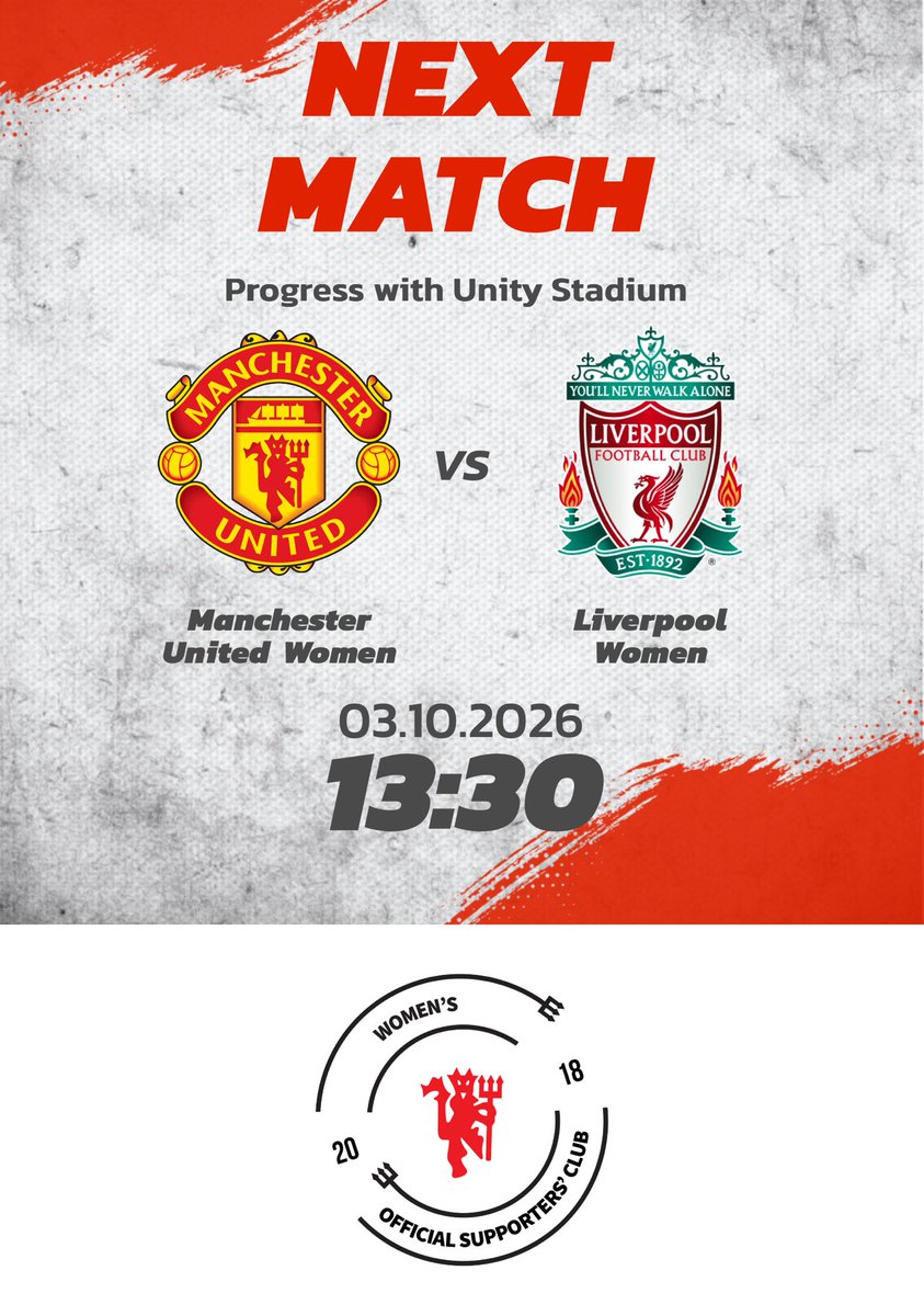 MUW_SC's tweet photo. 🔴BACK TO WSL ACTION! 🔴

After our midweek Subway Cup trip, attention turns back to the league as @ManUtdWomen welcome @LiverpoolFCW on Saturday. 👊🔥

A big game at home. Let’s make it count, Reds! 👹❤️

#muwomen #muwsc https://t.co/sxXcSYazyz