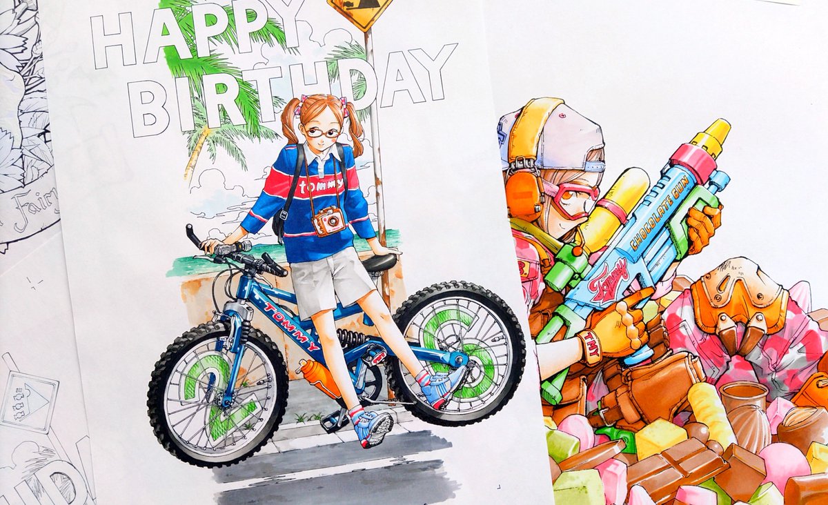 pg_tf6's tweet photo. 10年前くらいのトミーイラスト
このときはまだGペンとコピック
元々はこのアカウントもトミーのイラスト用に使い始めたものでした笑 https://t.co/YPupObNZBO