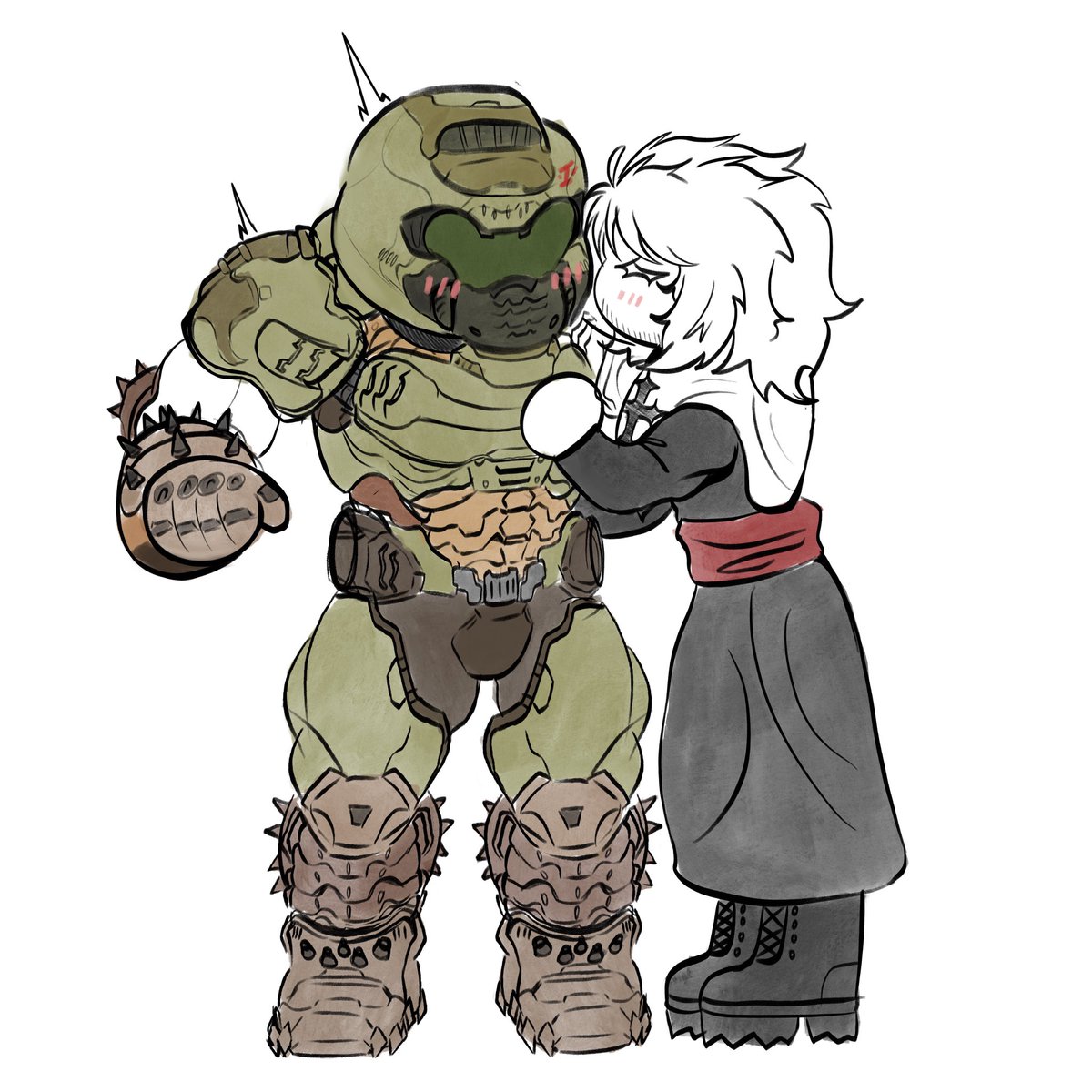 olya59s's tweet photo. Ehehe, I do kiss him 🤭🤭🤭
#doom #ocxcanon https://t.co/wWItn6KdHz