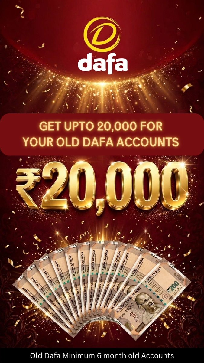 GXchanger's tweet photo. 🛑 Want to Sell Your Dafa Account? Get Instant Payment!

✅ I’m buying Dafa Accounts — Silver, Gold, and Platinum!

👉 Serious Sellers Only Message !
Get the best value for your account today!

#Dafabet #Dafanews #CricketTwitter #GamblingX #Stake #Dafa https://t.co/7WMl7ecIff