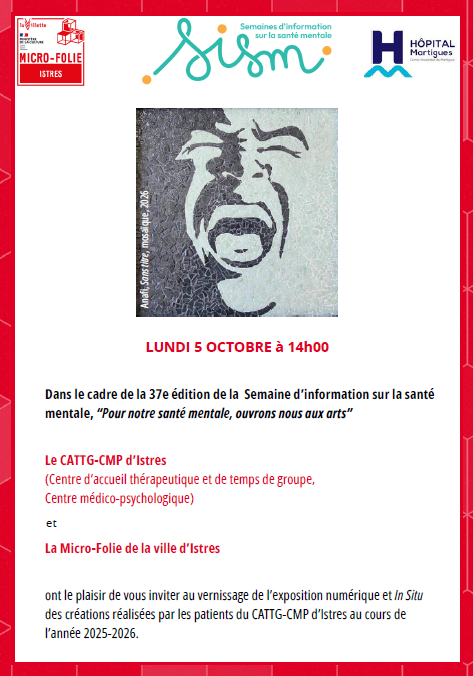 CHMartigues's tweet photo. [ C’est la 37e édition de la Semaine d’Information sur la Santé Mentale (SISM) ] https://t.co/aezNppjz5J