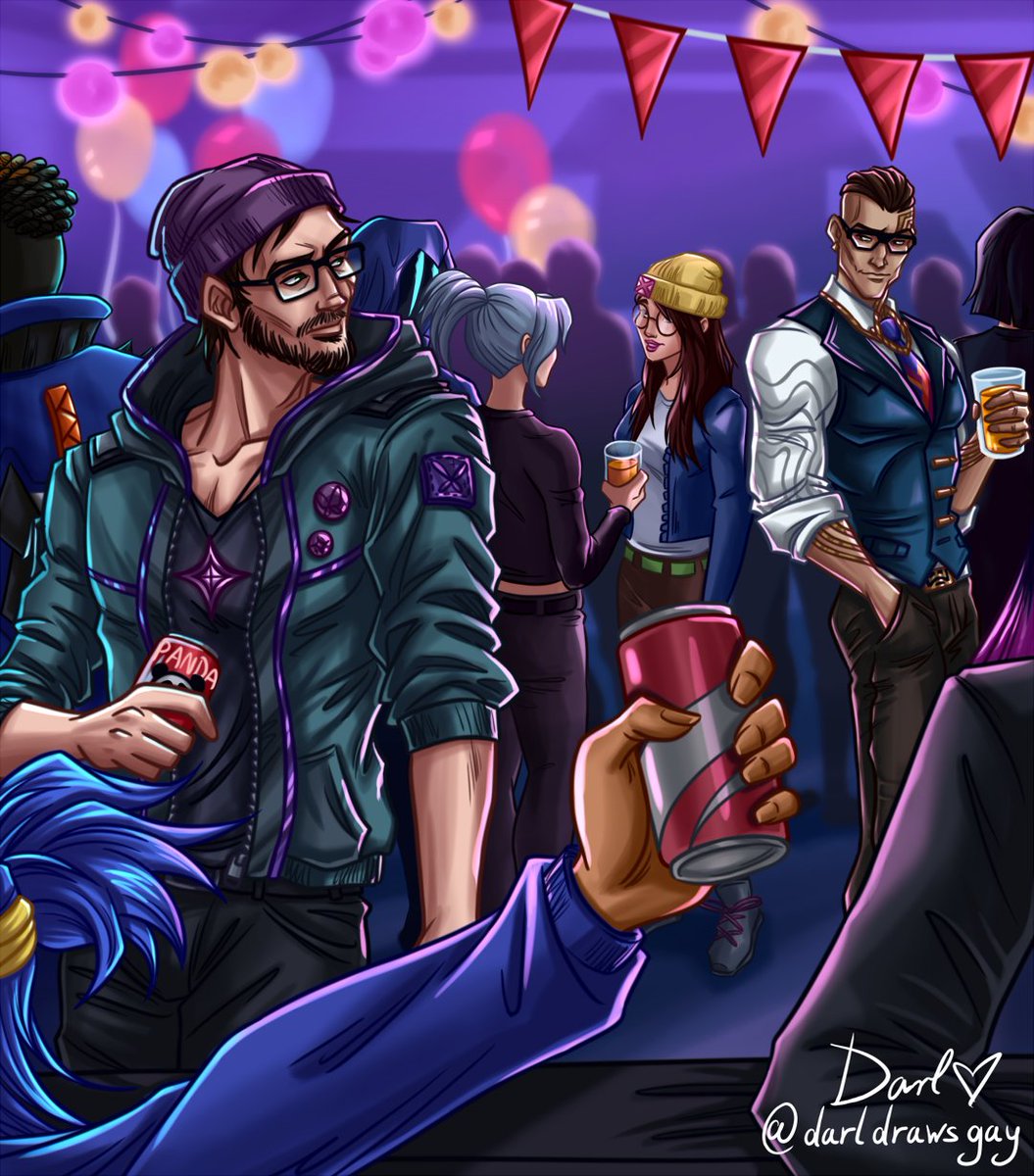 DarlDrawsGay's tweet photo. Day 2: Exchanging looks in a crowd
Remember that 5th anniversary party? 
Rev was there too - you can fill in the blanks 🐼💳
#elisyumetober2026 #yumetwt #chamverie #sleepycharmer https://t.co/pmFAv4o54t