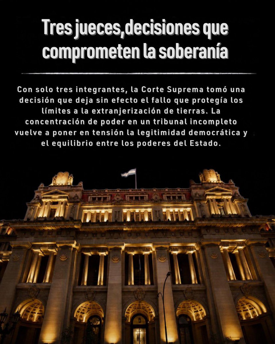 Peronismo_PM's tweet photo. Una corte TRAIDORA que ignora las expresiones del pueblo y pone en juego la soberania nacional. https://t.co/chFiiUZ43f