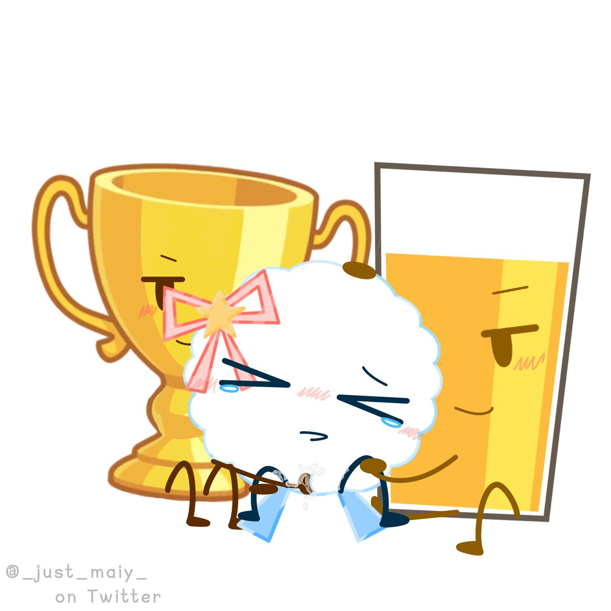 _just_maiy_'s tweet photo. Trophy and oj #oscnsfw https://t.co/pQ4zjN14ot