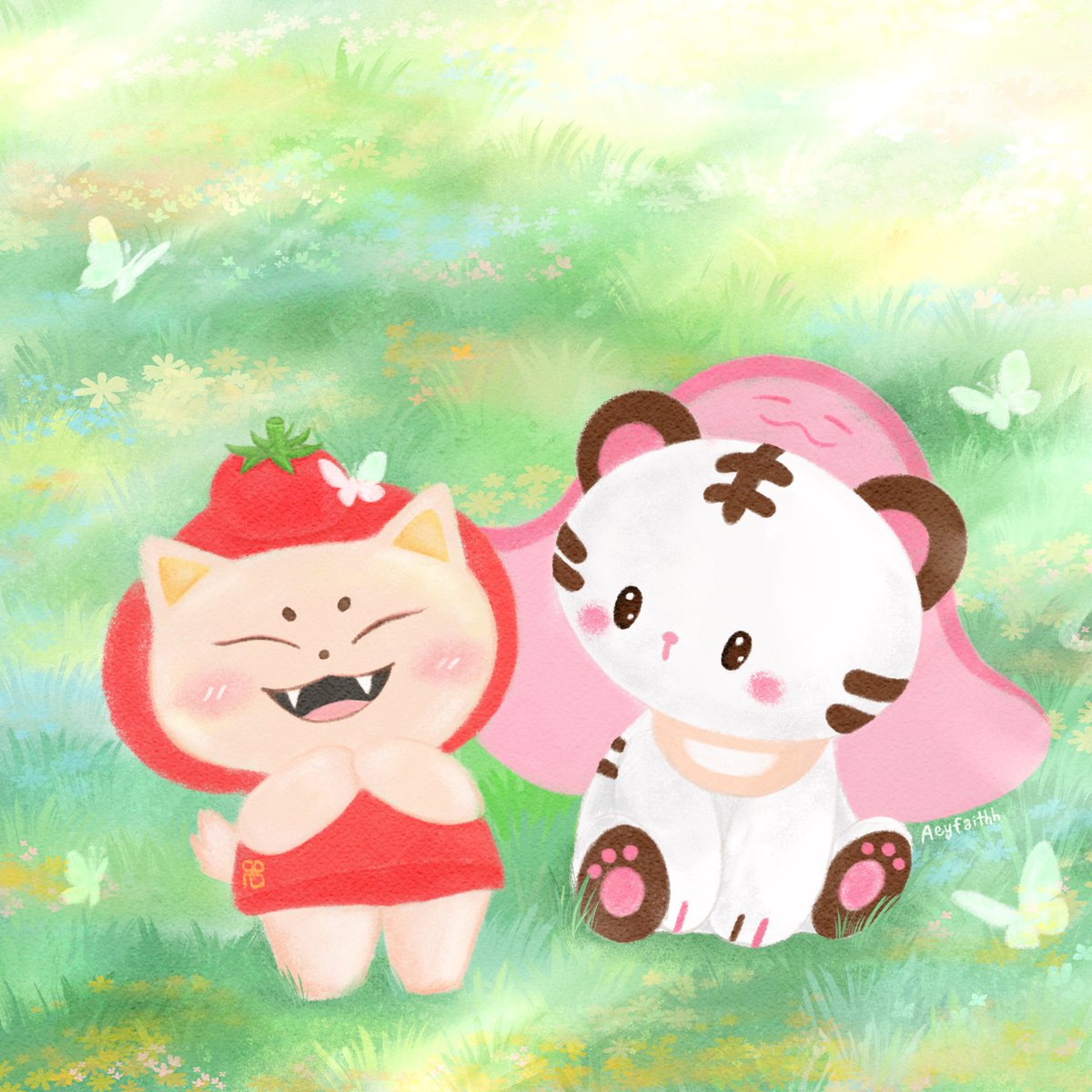 aey_faithh's tweet photo. ติงติงมาอยู่แก๊งคนเท่กะฟ้อกม้ายยย ฟ้อกเป็งหัวหน้าใหย่ฉุด 🦊🍅🐯

#TOMAFOX #TINGTING https://t.co/Kb8xNdFJAJ