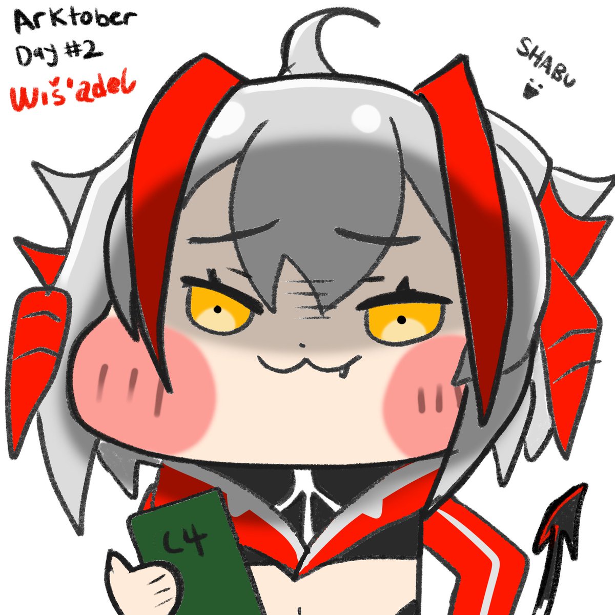 PapuShabushai's tweet photo. #inktober #arktober #arknights  

Day 2 doodle - Wiš'adel

My favorite exploding gremlin! 

https://t.co/3PwrgKDvZT https://t.co/LjknOhXlJb