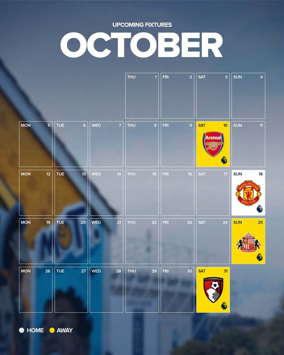 allleedsaway's tweet photo. How many points for Leeds United in October?
#footballnews #champions #marchingontogether #championship #footballlife #LeedsFans #footballseason #footballskills #leedslife #fanpage #footballnews #footballplayer #footballfans #FootballVibes #Leeds #leedsf #ellandroad https://t.co/GhESgpuPun