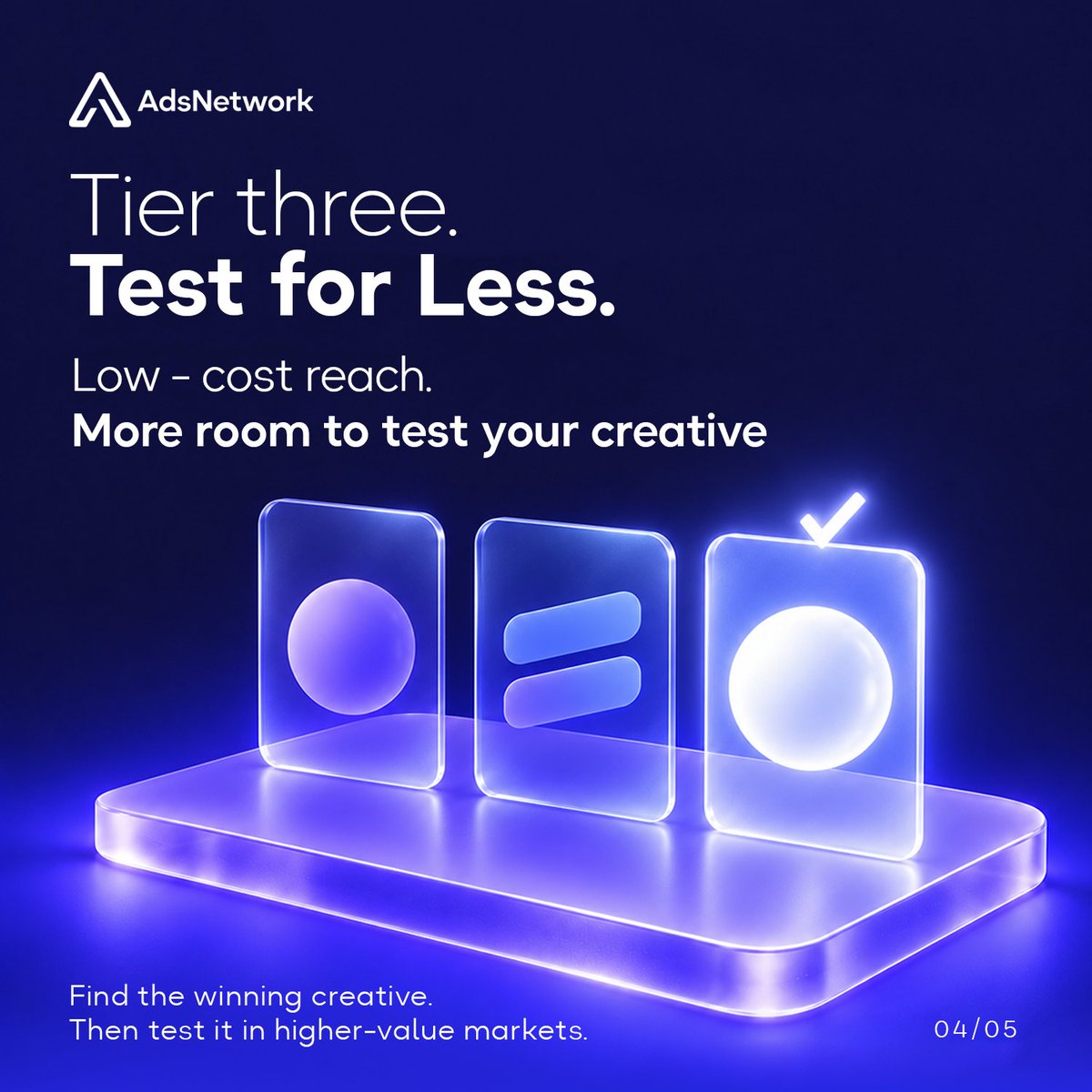 adsnetwork_io's tweet photo. Tier three: TEST FOR LESS.

Lower-cost reach gives you more room to test creative.

Find the concepts that perform, then test those winners in higher-value markets before scaling.

#PerformanceMarketing #DigitalAdvertising https://t.co/TSQfHLICv5