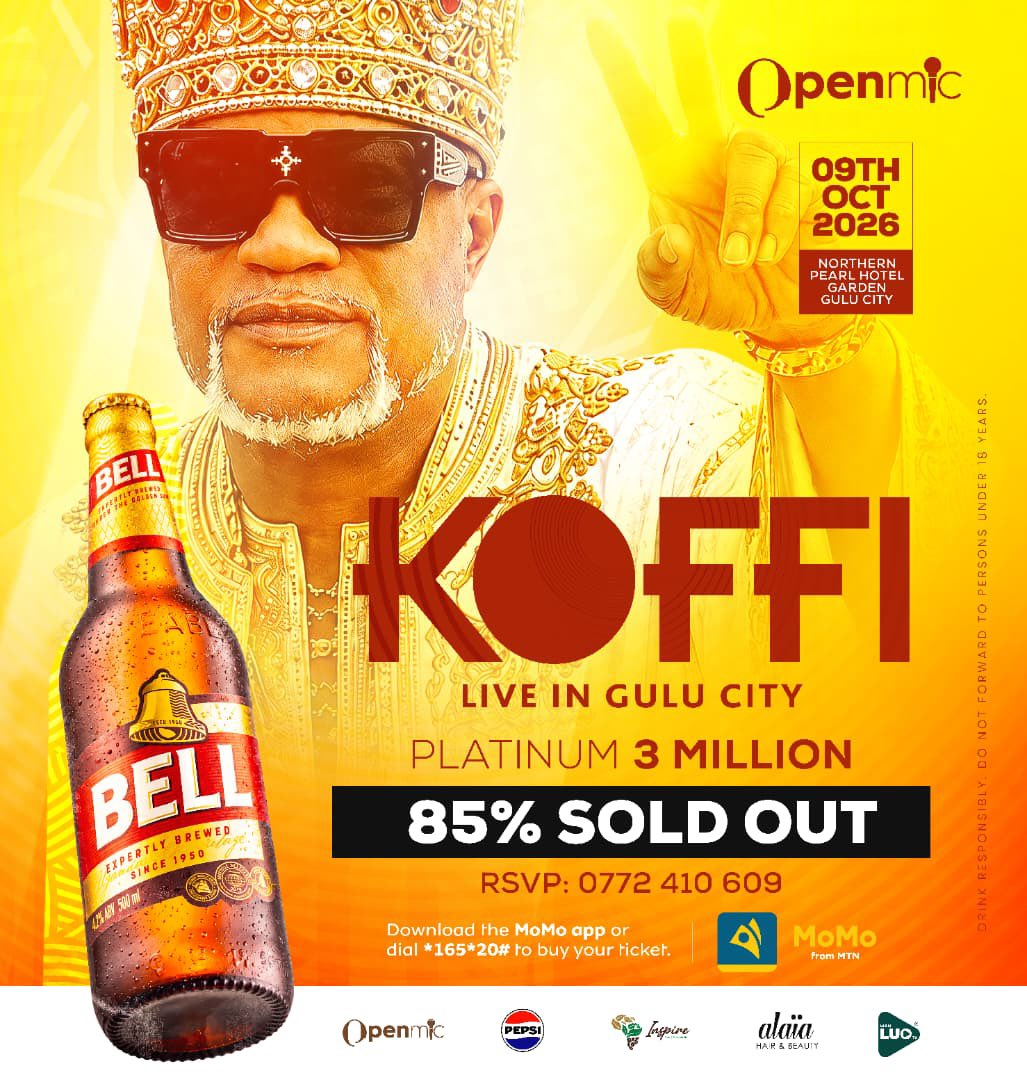 vanmarcus14's tweet photo. 8 days to history in Gulu City. Koffi Olomide. First time live in the North. Tickets already 85% gone. Ordinary still 50K. VIP 150K. Table 3M. On the day, ordinary jumps to 100K and VIP to 200K. Don’t pay double because you waited. 
Call;0784122715

 #KoffiLiveInGuluCity https://t.co/iP9NoKQIIx