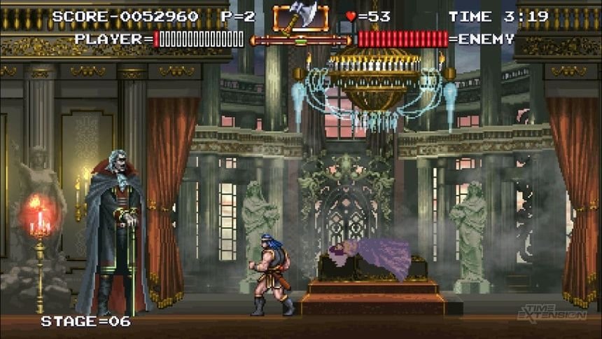 snakemola's tweet photo. HAUNTED CASTLE (CASTLEVANIA)

Siempre lo quise jugar pero nunca me animaba porque decían que era bastante difícil. Su putísima madre, he sufrido como un cabrón para pasármelo. Plataformeo exacto, enorme cantidad de enemigos y niveles demasiado largos, de los peores que he jugado https://t.co/Oys2Z6K97i