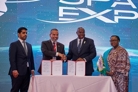 SatelliteProME's tweet photo. UAE Space Agency strengthens space ties with African partners at ASPEX 2026
https://t.co/dGJpL4dsDY
@uaespaceagency #ASPEX2026 #spacesector #uaespacesector https://t.co/NzqE60LIJM