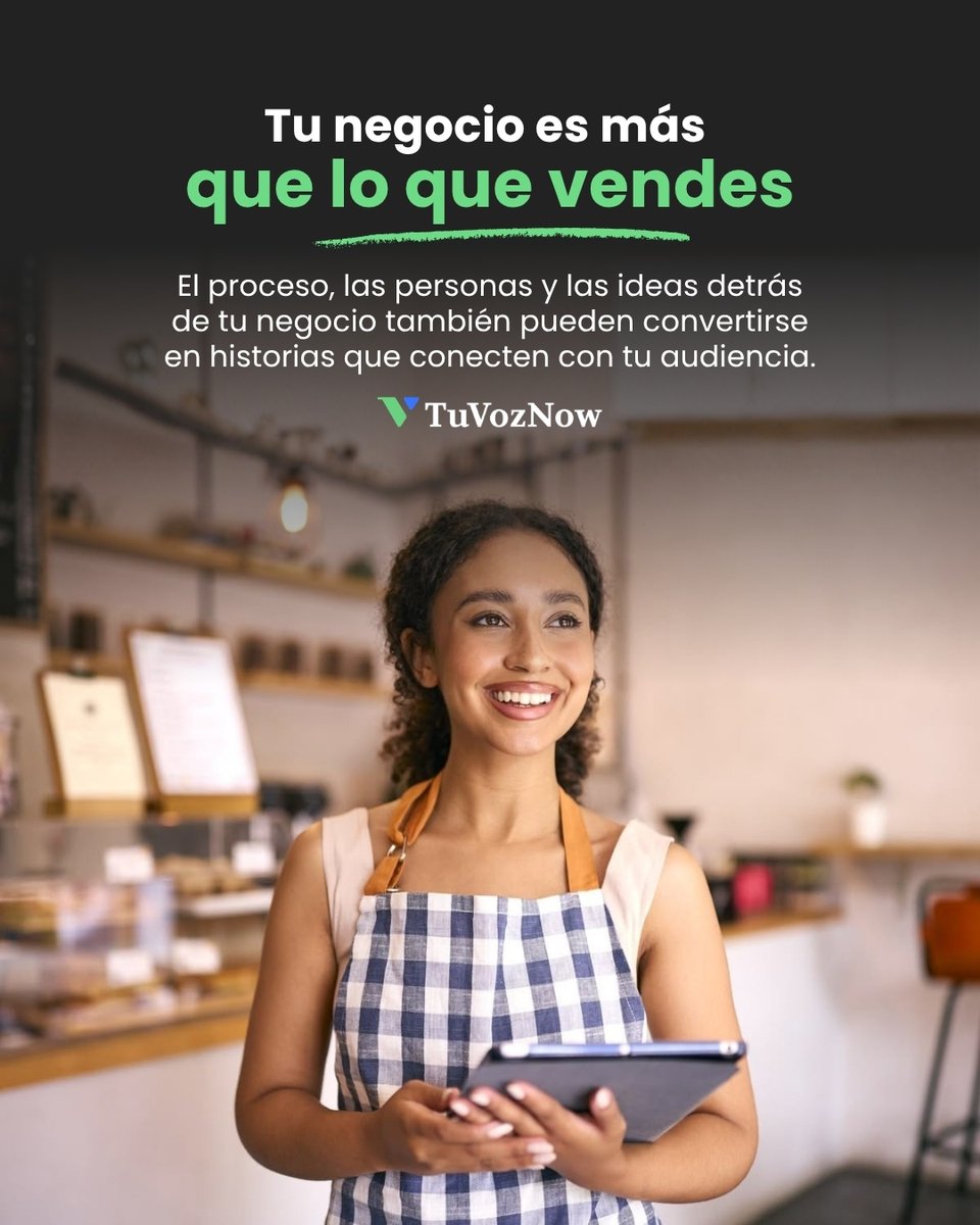 TuVozNow's tweet photo. Detrás de cada negocio hay mucho más que un producto ✨ 

Hay ideas, personas, procesos y pequeños momentos que también forman parte de la historia. 

Mostrar ese lado puede ayudar a que tu audiencia conozca lo que hace especial a tu negocio. 

#TuVozNow #EmprendedoresLatinos https://t.co/8KqlnkzDeZ