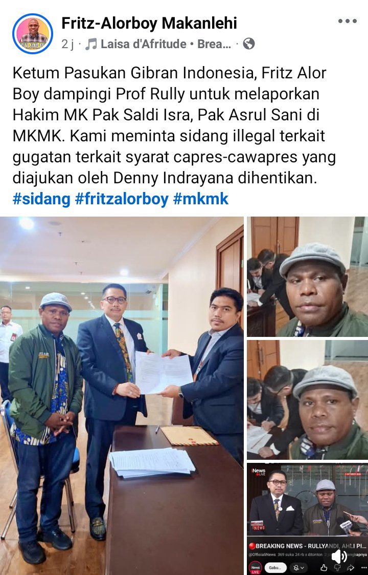 Tan_Mar3M's tweet photo. Ngeri.. pemilik NKRI (termul) melaporkan @officialMKRI .

Bisa gemetaran ini 9 hakim Emka. https://t.co/it8VHvYJqI