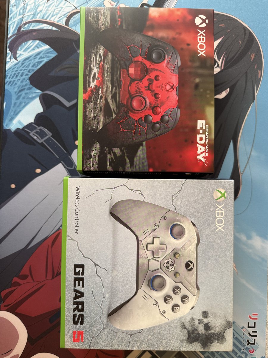 iwant1129's tweet photo. ギアーズコンがマイクロソフトより届きました。しばらくコントローラー買ってなかったので知らなかったのですが、5の頃よりパッケージがかなりコンパクトになっていました。
#Xbox #GearsOfWar https://t.co/3xoIFvNfmz
