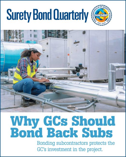 nasbp's tweet photo. Subcontractor bonds protect a GC from disruption and financial exposure caused by a sub default. Share #NASBP article “Why GCs Should Bond Back Subs” with clients to help them understand the protections sub bonds bring a GC. https://t.co/VDjpRLuAYO #BeGuaranteedToSucceed #surety https://t.co/mH4s9DiRH0