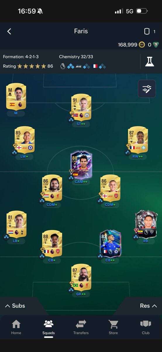 yiz51's tweet photo. @OS__FUT هذي تشكيلتي و الميزانيه ١٦٠ الف اقتراحاتكم https://t.co/I90QtshBbW