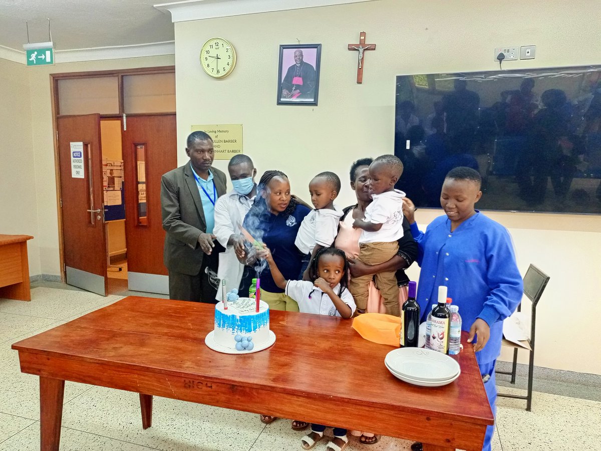 holyinnocentsUG's tweet photo. Stung by bees but saved by our dedicated team, today the two brave siblings returned to celebrate a birthday with us and thank our staff for giving them a second chance at live. Happy birthday Birthday Louis. @UEC_UCMB @MinofHealthUG @GilbertAkampa https://t.co/9AfoS7Ml12