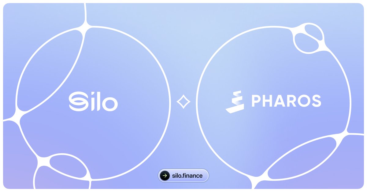 SiloFinance's tweet photo. Silo is coming to @pharos_network, the financial L1 for RealFi!

Pharos brings RWAs onchain. Silo gives them a place to work, with isolated markets where RWAs can be used as collateral.

Expect new markets next week. https://t.co/4T4MErLDA0