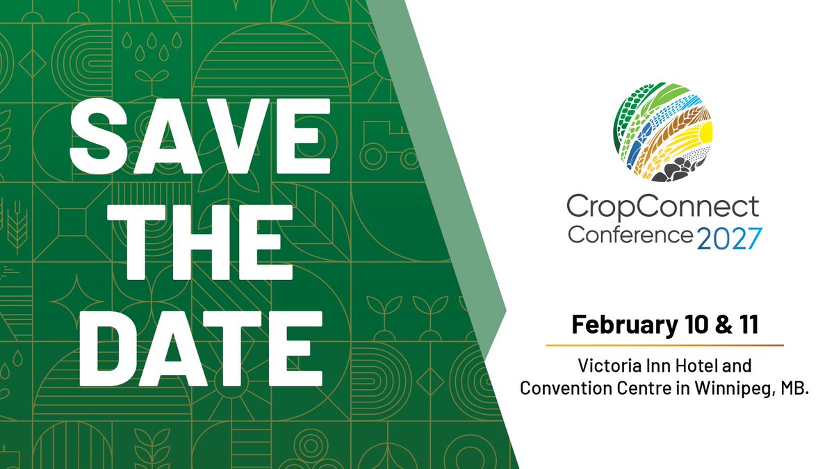 mb_cropalliance's tweet photo. #CropConnect27 will be one to remember, so mark your calendar for next year's conference. Registration opens Oct. 20, and we are counting down the days!
For more information, visit https://t.co/Lo4B16ld2z
#cdnag #westcdnag #MbAg https://t.co/oOh8DsIQh8