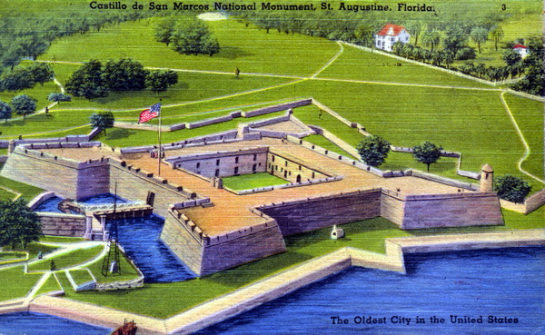 America250FL's tweet photo. The construction of the Castillo de San Marcos began #OTD in 1672. 

The Castillo has served as a protector and landmark of St. Augustine for centuries, and played a role in the American Revolution, when Christopher Gadsden, Thomas Heyward Jr., Arthur Middleton, and Edward Rutledge were imprisoned there. All from South Carolina, Heyward, Middleton and Rutledge signed the Declaration of Independence while Gadsden was a politician and Colonel.  

Learn more about the Castillo de San Marcos, @NatlParkService, as well as dozens of other historic and heritage sites, at https://t.co/WJCet0ALrX.
Image Credit- State Archives of Florida (Image Number – 161480) @FLMemory