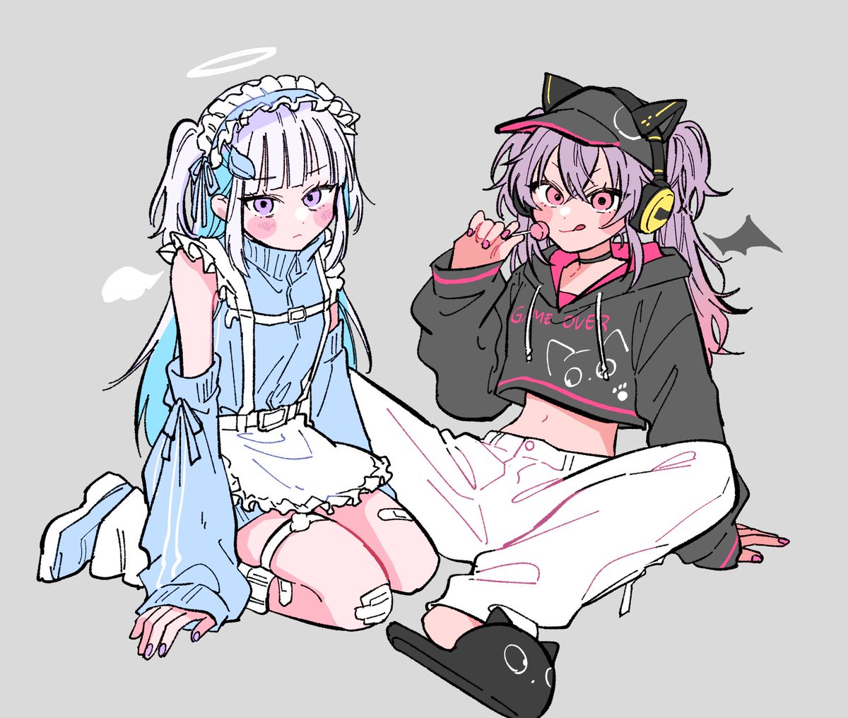 m6ggxg's tweet photo. #あるくりFA 
#ヘル絵スタ #マオのお絵描き帳
🩵🩷 https://t.co/8IqjmX4JMs