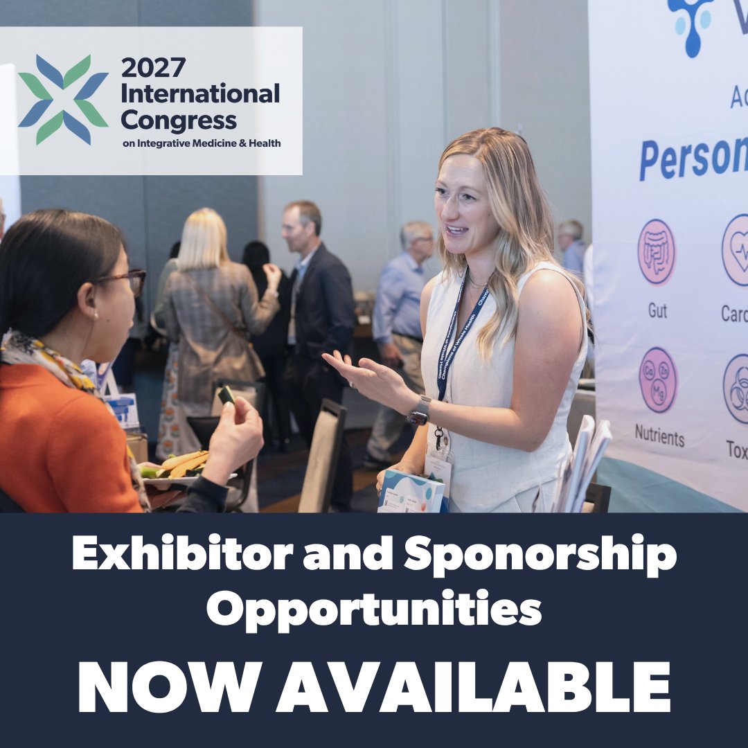 imconsortium's tweet photo. Support the 2027 International Congress! Showcase your organization’s support for #integrativemedicine & #wholehealth as well as our community of leaders and learners in the field ➡️ https://t.co/1z3GROZj4M https://t.co/8abTx4e6Z2