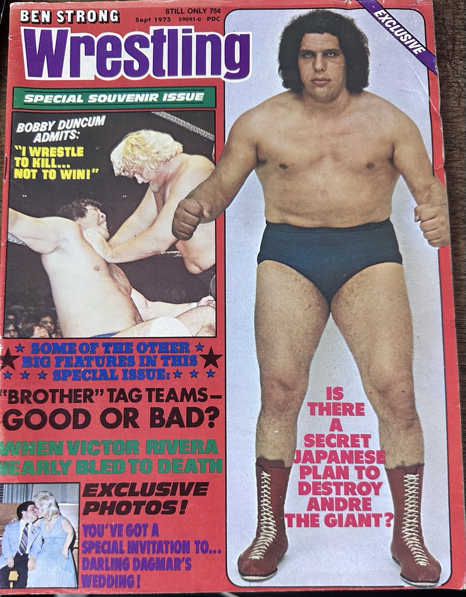 KevLAbeast's tweet photo. I continue to add #value to my Andre The Giant Card &amp; Memorabilia collection. Never knew WWF wrestling cards even existed until 2 years ago. Trying to scoop up all the 1970’s stuff whenever I see it. #andrethegiant https://t.co/tI7xTLmPwK