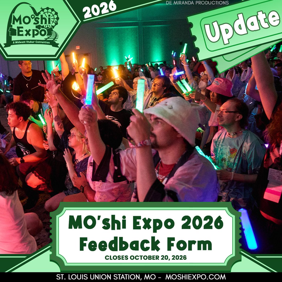 MOshiexpo's tweet photo. 【MO'SHI EXPO 2026 - FEEDBACK FORM】 

Tell us how we did in our first year! Feedback forms are important to help us continue to grow and learn to make each year better.

The feedback form will close on October 20th, 2026! #MOshiExpo2026

https://t.co/vZcTyVV8zt https://t.co/jCPSubaTiW