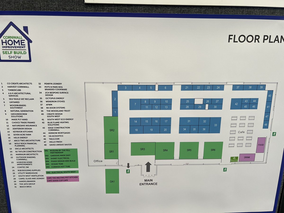 ChoiceFrames's tweet photo. Set up is well underway for our stand at the Royal Cornwall Show ground tomorrow at the Cornwall Home Improvement &amp; Self Build Show pop on buy and see us on stand 11!! https://t.co/aU5NozAw29
