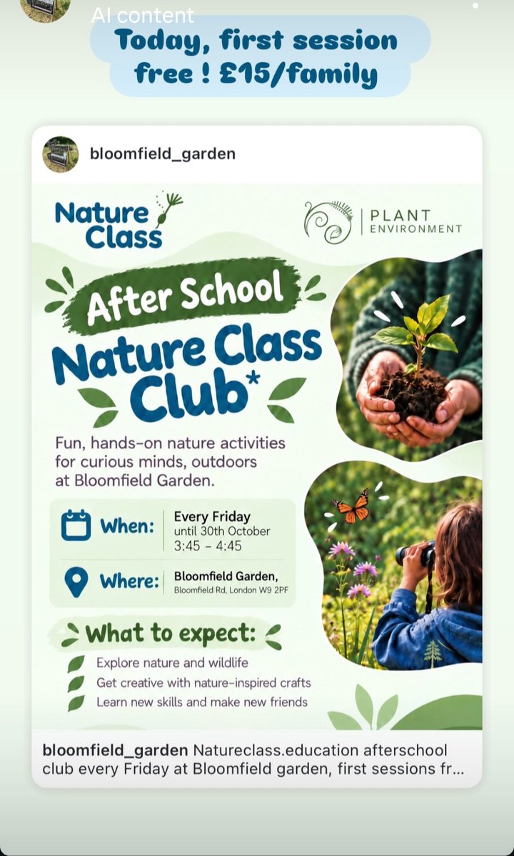 MyMaidaVale's tweet photo. Outdoor activity every #Friday after school #natureclass via https://t.co/rKVOakwq6m https://t.co/RWM5GJeDji